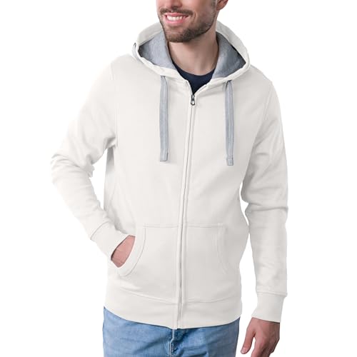 HRM Herren Jas M Kapuzenpullover, Offwhite, M