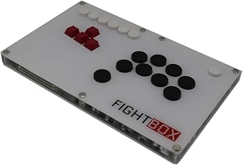 FightBox B7-PS5 Keyboard Button Leverless Arcade Fight Stick Game Controller Compatible with PC/PS3/PS4/PS5