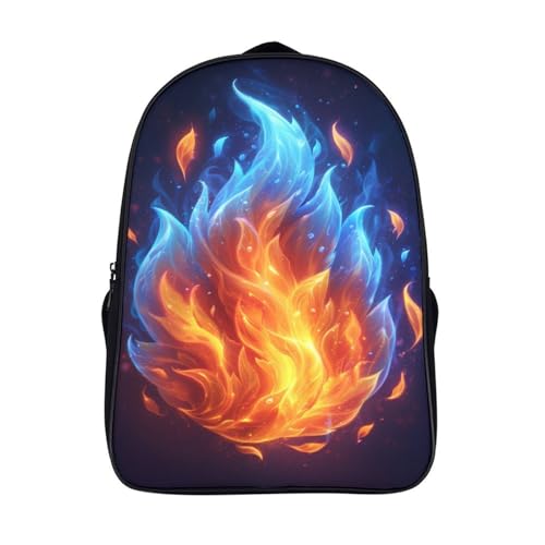 Mochilas escolares juveniles Flames de gran capacidad 40x28x16cm impermeables