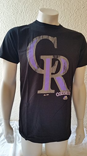 Majestic MLB Colorado Rockies Take-Em-to-School T-shirt de baseball avec logo M