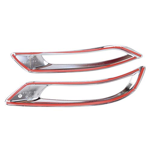 Kadore for Honda CR-V CRV 2020 2021 Chrome Rear Fog Lights Lamps Cover Trim Bezel 2-pc - Thumbnail 7
