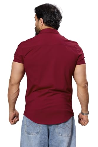 Image of FUAARK Mens Slim Fit Breathable, Lightweight & Stretchable Shirt for Casual wear