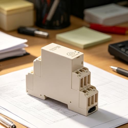 Compteur d'électricité triphasé Zigbee 100A sur rail DIN Tuya gris - 4