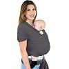 Tragetuch Baby Neugeboren – Alles in 1 Dehnbaren Babytragetuch – Babytrage Neugeborene ab Geburt – Baby Tragetuch Neugeborene, Kleinkinder – Babytrage ab Geburt – Babytragetücher (Mystisch Grau)