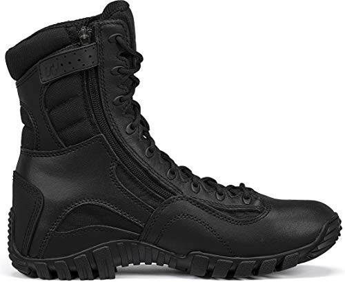 TACTICAL RESEARCH TR Men's Khyber TR960Z Lightweight Side-Zip Tactical Boot, Black - 10