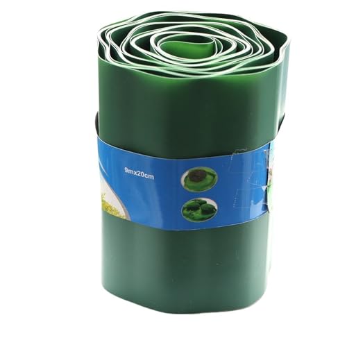 Bordure per giardini, Recinzione for bordatura del prato da giardino verde 10 cm/15 cm/20 cm x 9 m(20cmx9M)