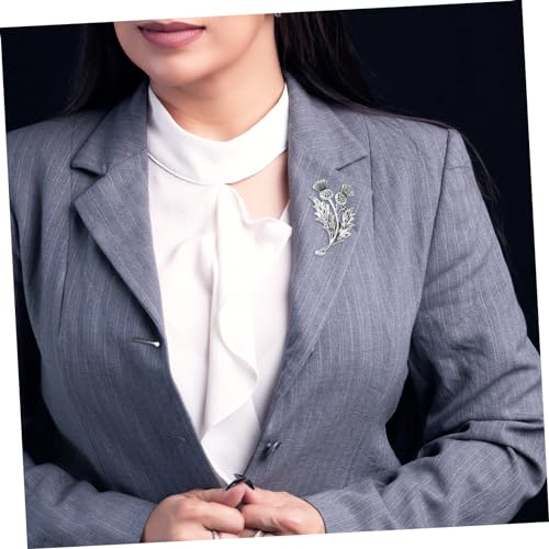 Image of LIFKOME Vintage Flower Brooch Pins for Women Retro Lapel Corsage Pins Elegant Floral Brooches and Safety Pin Brooches for Clothing Accessories 2 Pack