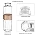 Jelofly Glass Vases Clear Flower Bud Vase Set of 6