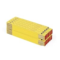 Metrie PERFEKT Zollstock - 10 Metro A Nastro In Legno, 2m, Duplex, Bianco, Made In EU - Foto 6