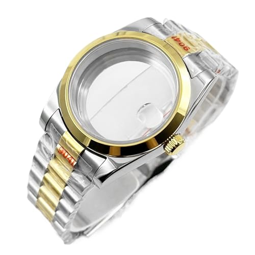 [TSDRCSQ] NH34 NH35 NH36 NH38 NH70 NH72�p 40MM �\���b�h�v���W�f���V�����u���X���b�g �h���T�t�@�C�A�N���X�^���E�H�b�`�P�[�X ETA2824 PT5000�p 1��(Silver Gold A1,40mm Case