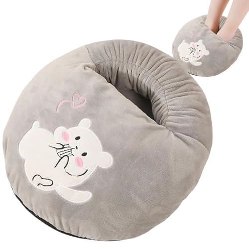 KUYYFDS Electric Heated Foot Warmer USB Electric Foot Warmers Non Slip Soft Cotton Desk Warmer with 3 Temperature Settings Portable Under Desk for Men & Women