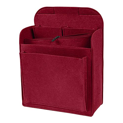 luxdag Organiseur de sac à dos en feutre pour Fjällräven Kanken 13 l (couleur et taille au choix) - Organiseur de poche pour sac à dos avec poche zippée amovible pour ordinateur portable 13"