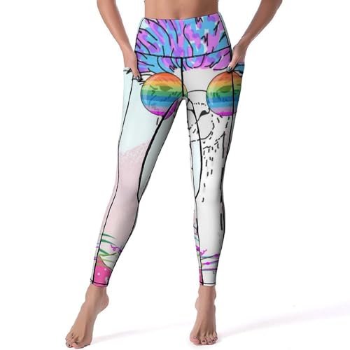 Legging de sport yoga taille haute Alpaga Cool pour femmes fitness gym taille S
