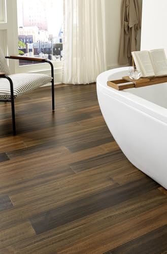 Islander Flooring - Waterproof Engineered Strand Bamboo Flooring Flooring DIY Install - Roasted...