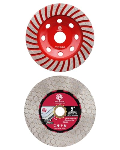 Disque diamant carrelage 125mm pour stopper les éclats de coupe sur grès cérame
