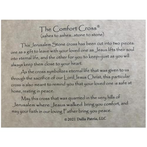 RosaryMart Jerusalem Stone Comfort Cross - Separation2