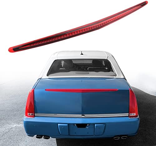 AMSPRAC 3rd Brake Light, LED Third Brake Light Trunk Light,High Mount 3rd Brake Light Assembly,Rear Center Tail Light for Cadillac DTS 2006-2011,53 LED Bulbs,Red Lens