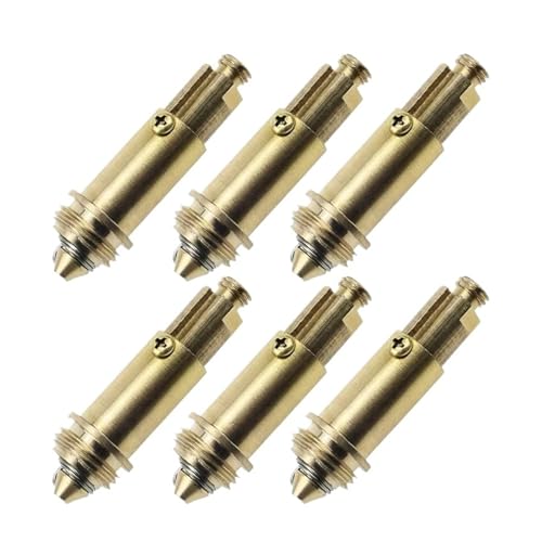 PrecisionFix 6 piezas de repuesto for tapón de fregadero, for lavabo, bañera, desagüe, resorte de clic-clack, perno de latón for fregadero de cocina, bañera, tapón de drenaje