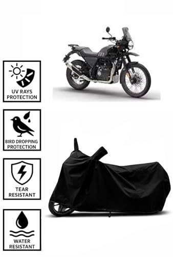 Image of Heavy Duty Waterproof Scooty & Bike Cover for Royal Enfeild Himalayan - UV Resistant, Dustproof & Rain Protection, All-Weather Outdoor Cover for Bikes & Scooty with Buckle Straps