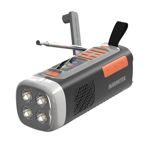 Radio d’urgence Marmitek RESQ 200 DAB+ avec manivelle et batterie 4500 mAh