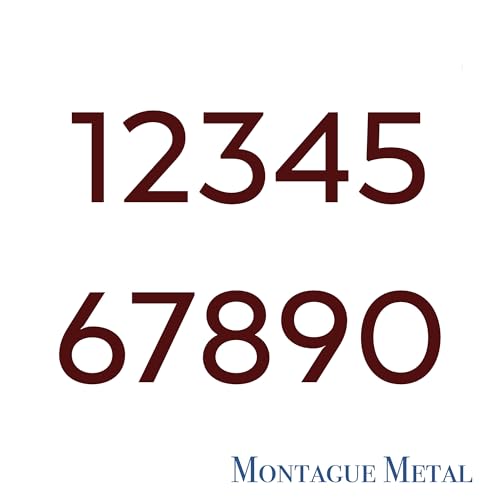 Numéro de maison flottant bronze romain idéal pour sublimer une villa
