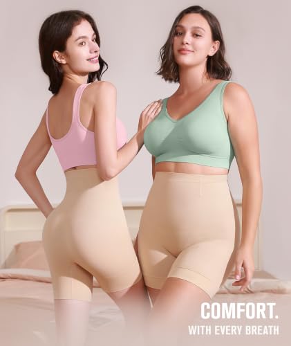 Image of BESTENA Sports Bras for Women, Seamless Comfortable Yoga Bra with Removable Pads | Wide Straps, Medium Support, Wireless, Sleep, Everyday Bra, Super Soft