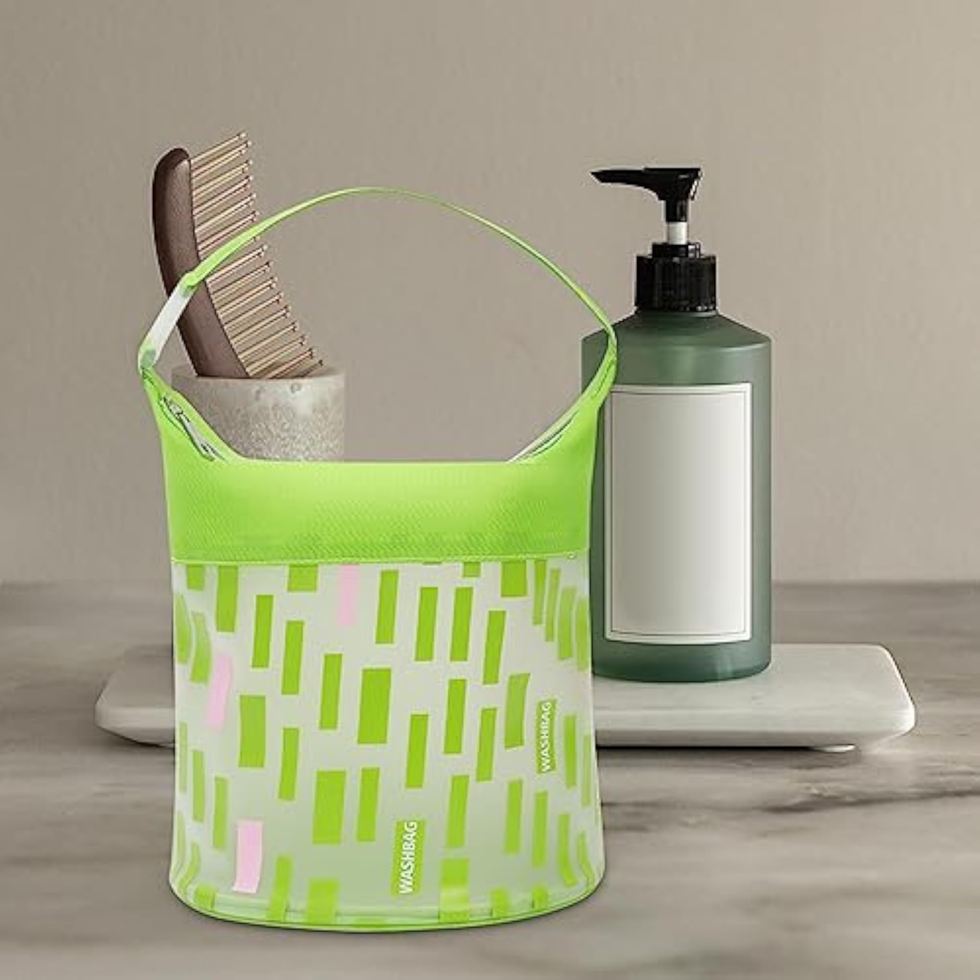 TPU Transparent Makeup Bag, Cosmetic Pouch for Travel