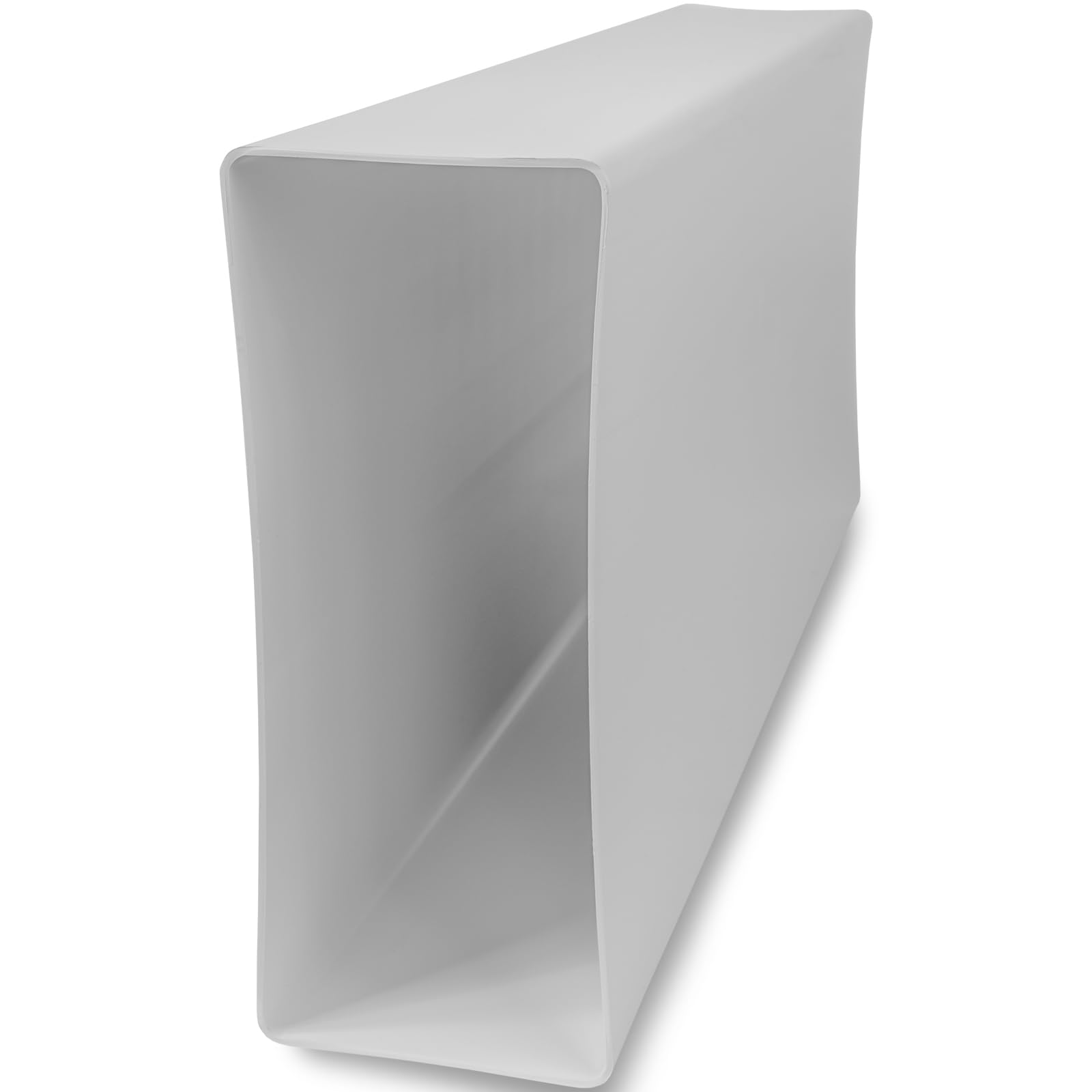 Repa Market - Conduit plat rectangulaire en plastique 220 x 90 mm - 100 cm / 1 m de long - Raccordement - Système de ventilation, chauffage et refroidissement - Élément de ventilation pour espaces