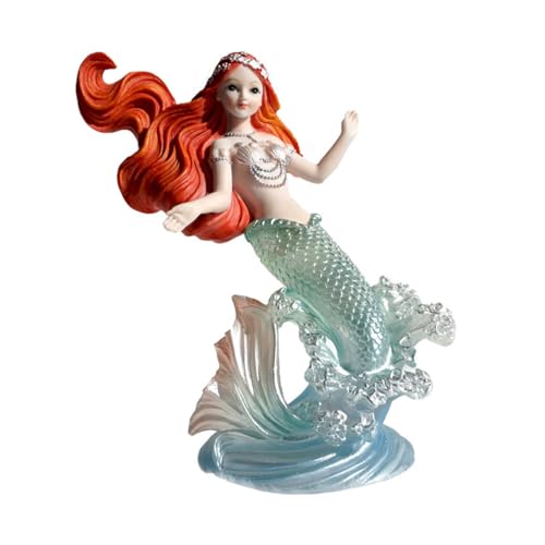 KGADRX Sirena Principessa Resina Arredamento per la casa Sculture Artigianato Decorazione Decorazione della casa Ragazza San Valentino Regalo di compleanno Decorazione della casa Sculture