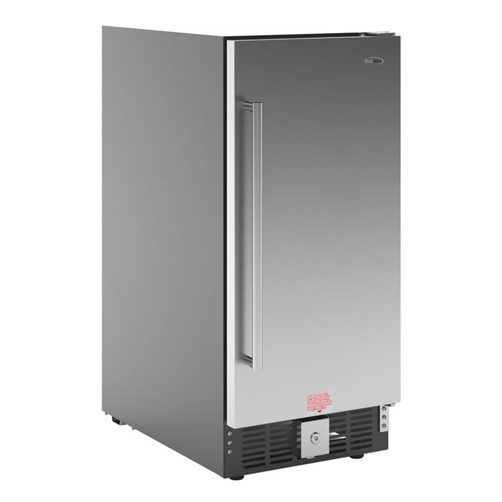 Pemberly Row Stainless Steel Built-In Refrigerator And Beverage Cooler, 3 Cu. Ft., Under-Counter Design, Interior LED Light, Custom Temperature Control, Compact Bar Or Kitchen Drink And Snack Storage on Fridge.com - View 4