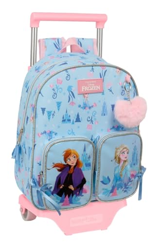 Safta La Reine des neiges Ice Magic - Sac à dos à roulettes 705, idéal pour les enfants de différents âges, confortable et polyvalent, qualité et...