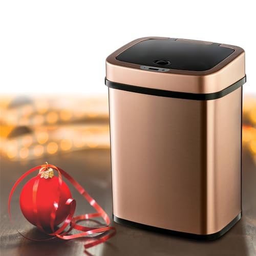 Caneca de Basura Sensor Movimiento Acero Inox 3 Gal miniatura 4