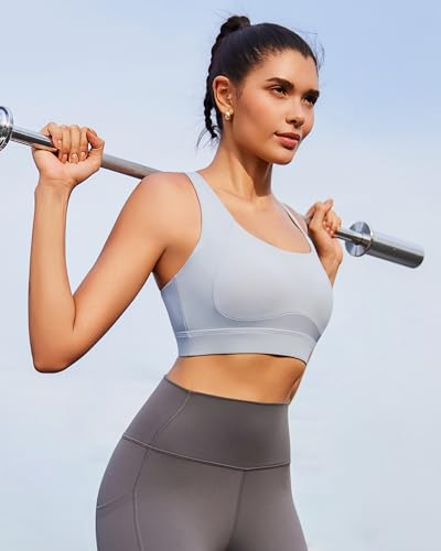Image of RUNNING GIRL Adjustable Straps High Impact Sports Bra for Women,High Support Workout Sports Bras with Sewn in Pads