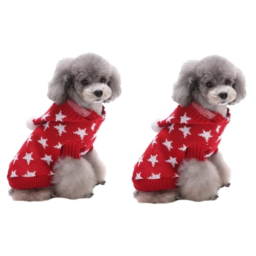 Veste de chiot chaude POPETPOP pull pour chien de petite taille à capuche - 2