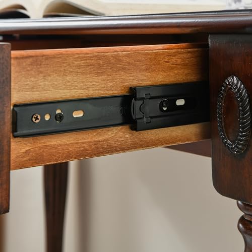 Leemtorig LEESSZ-1533-WD Traditional Solid Wood Writing Desk, Small Secretary Desk With 2 Drawers, Mahogany Desk Cherry Wood Writing Table thumb #7