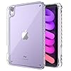 Funda para iPad mini 7 A17 Pro, funda para iPad mini 7ª/6ª generación (2024/2021), delgada y ligera, protección contra golpes y caídas, resistente al amarillamiento, parte trasera dura, compatible con Pencil Pro y lápiz (USB-C), transparente