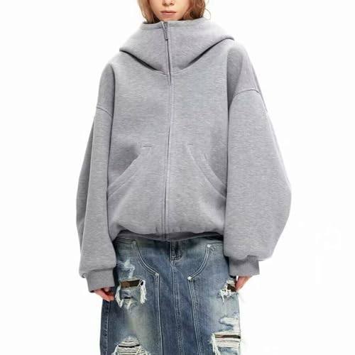 Pure Color Casual Hooded Cardigan Sweater for Men and Women,Fashion Unisex Solid Color Outerwear,Outfits Clothes3