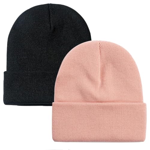 Image of ZOORON Beanie for Men Women Slouchy Winter Beanie Hats Cuffed Skull Caps