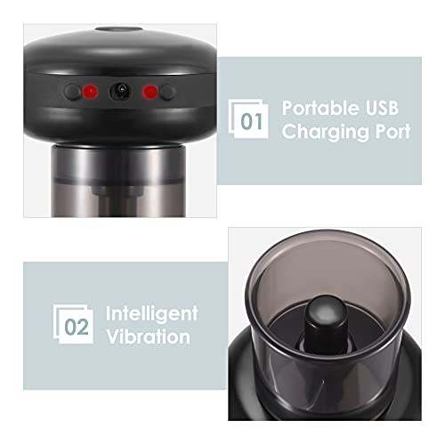 Topqsc Electric Cupping Therapy Massager With Red Light Therapy，Portable Rechargeable Adjustable Cupping Therapy Massage Tool,Back,Body #TOP3