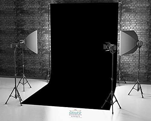 ALFASIYA Professional (Heavy Duty Thick Lekra Polyester Fabric) Black Backdrop for Photography, Video Makin Photoshoot Background for Photography Recording Photo, Photoshoot (4 Feet x 8 Feet)