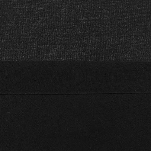 Dwcn Sheer Curtains Faux Linen Sheer Voile Window Curtain For Living Room Grommet Black Drapes 52 X 63 Inch Long, 1 Pair, Set Of 2 Panels #TOP4