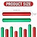 Syhood 12 Pcs Wrapping Paper Roll Holder PVC Covered Metal Slap Bands Clips for Poster Roll Holder 1.2 x 8.7 Inch Red Green Strips Flip Wrap for Christmas Holiday Wrapping Paper Storage Organization