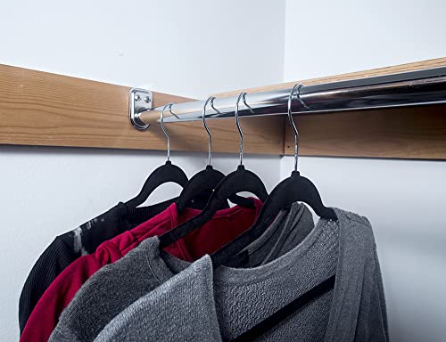 Design House 206052 Adjustable Closet Rod, Steel 40 Inch To 72 Inch, Polished Chrome thumb #3