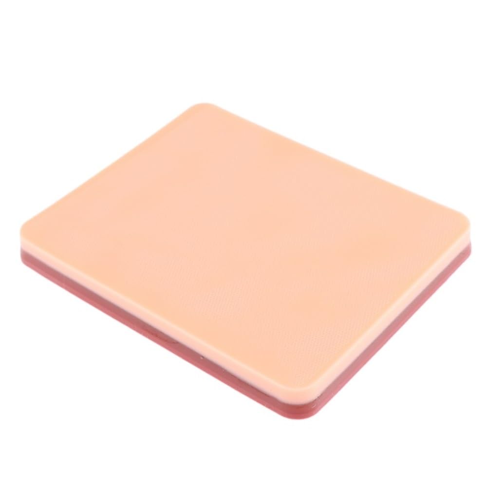 Modello di sutura della pelle di simulazione del silicone riutilizzabile 10 * 8 cm, modello di formazione didattica for annodare la sutura della pelle for insegnare 1 pz