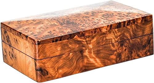 Hand Carved Wooden Multipurpose Keepsake Jewelry Decorative Art Box Storage Organizer (Medium Wood Box ,Antique)