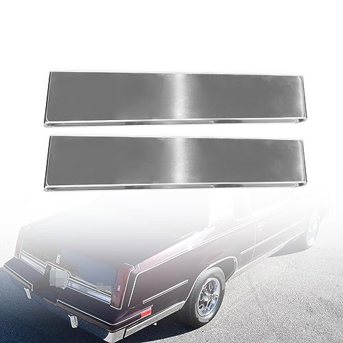 Front Lower Fender Chrome Molding Trim Compatible with 1981-1987 Oldsmobile Cutlass Supreme Salon 25530752 25530753