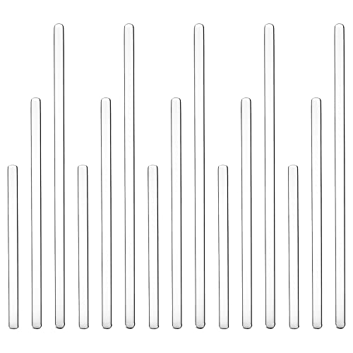 Rührfisch 10mm Labor-Rührstäbchen - 5 Stück PTFE Magnetstäbe | Typ C Weiß 5x15mm