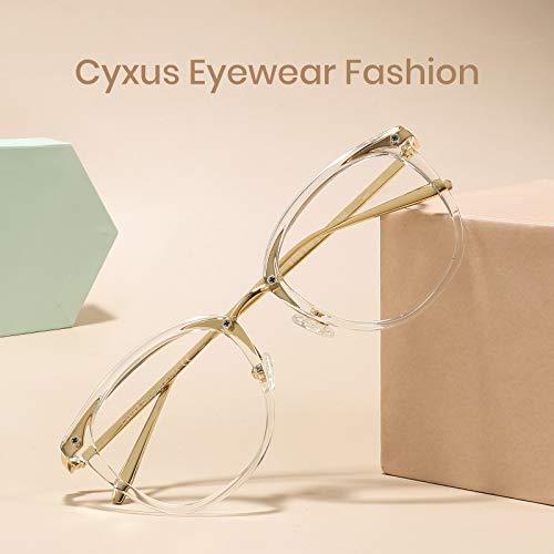 Image of Cyxus Blue Light Glasses for Women Men Stylish Computer Glasses Reduce Eye Strain UV Protection for Screen