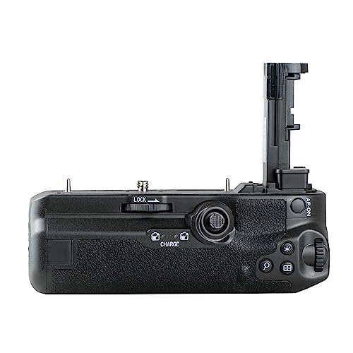 QUMOX BG-R10 R5 R6 Bloc Poignées d'alimentation Vertical Multifonction pour Appareil Photo Compatible avec Canon EOS R5 R6 R5C R6 Mark II, Compatible avec la Batterie LP-E6NH (Batterie Non Incluse).