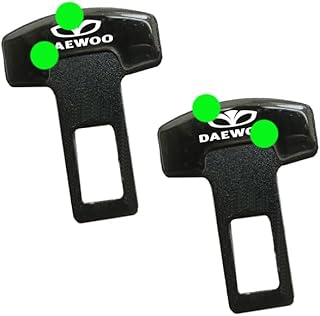 Double Seat Belt Lock Clip for Car, Seat Belt Clip and Alarm Clip, Alarm Stopper Compatible with Rain????? - Metal 2 Piece - By KaberTrade